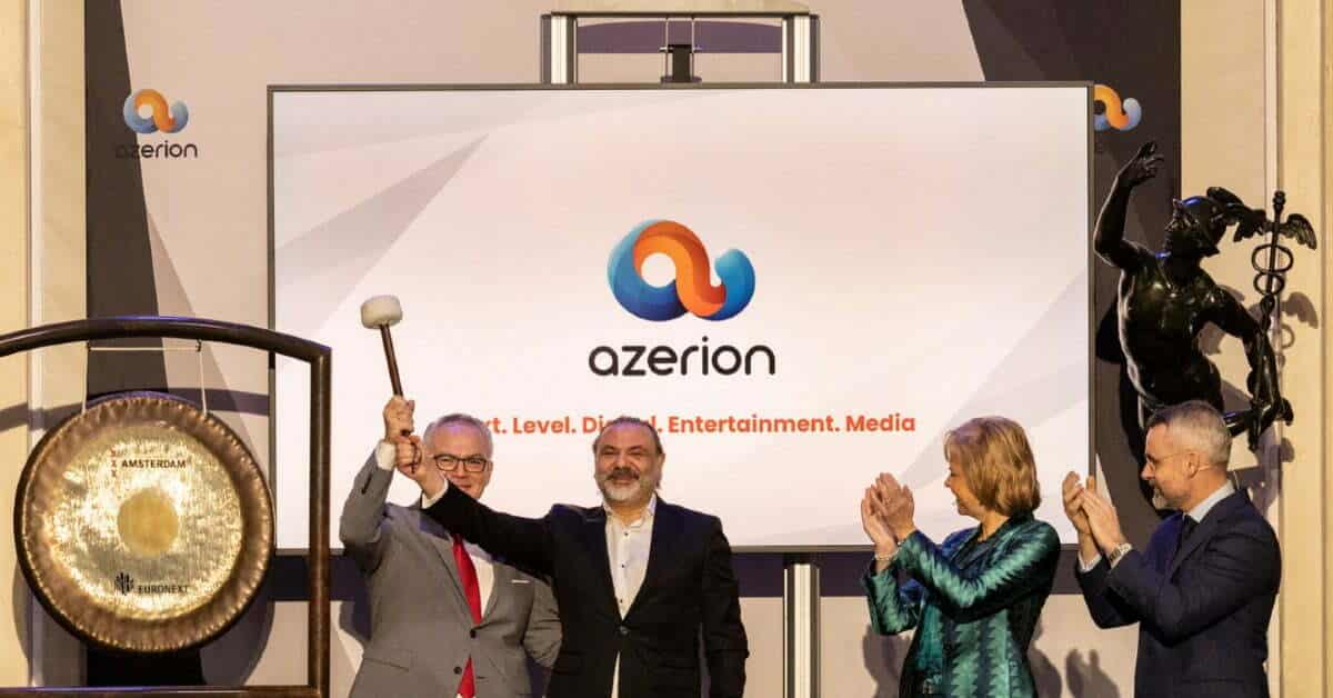 Dutch-based Azerion lists on Euronext Amsterdam after SPAC deal; valued at over €1.64B
