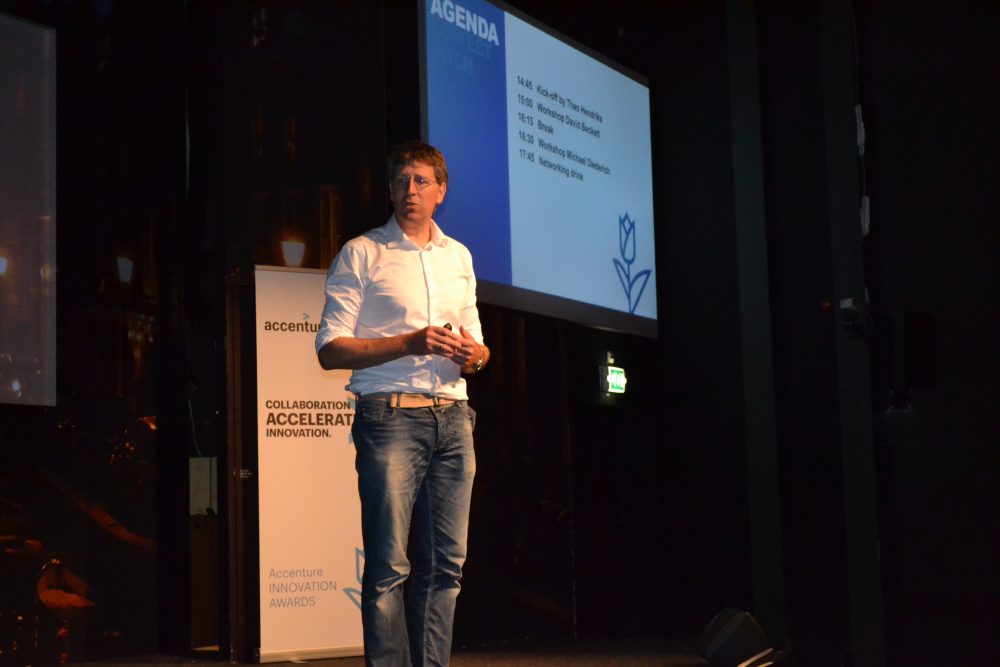 Van Oerle (Innovation Lead Netherlands at Accenture) advices you to make your pitch personal