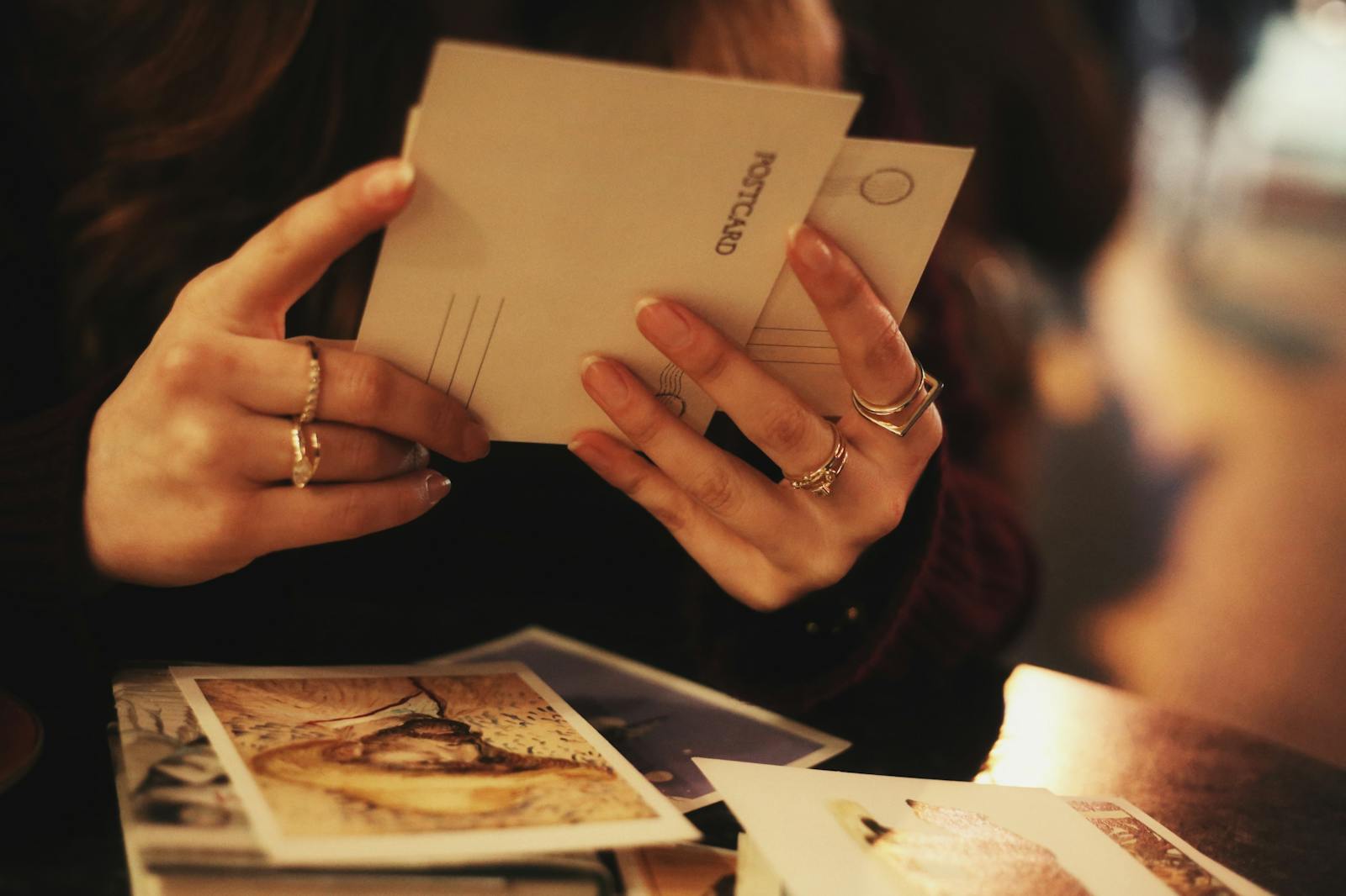 shoebox of cards