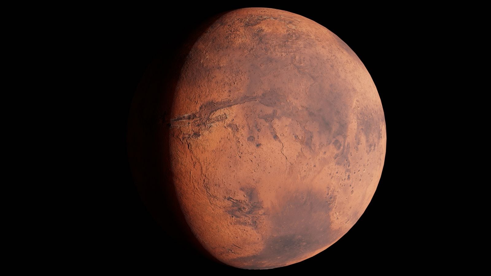 Olympus Mons Mars orbital
